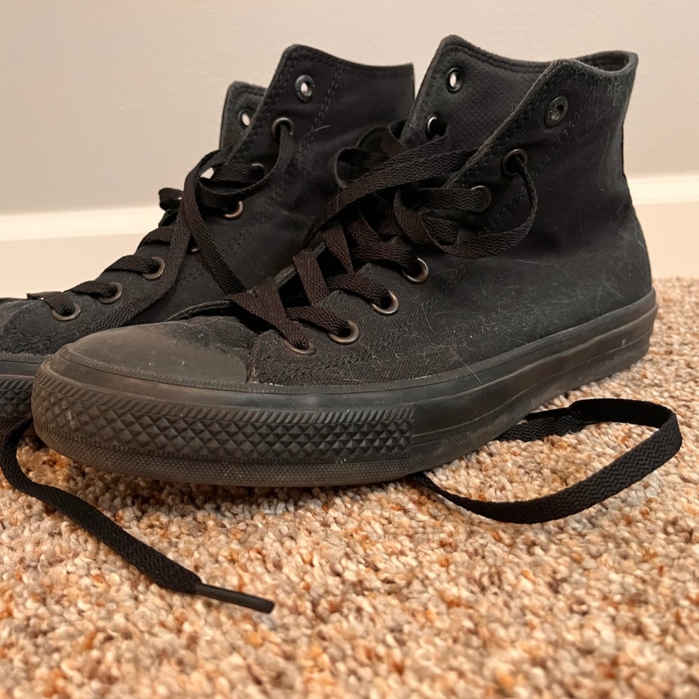 Black Converse High Top Chucks